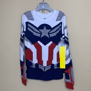 Disney Marvel Captain America pajama set size 8